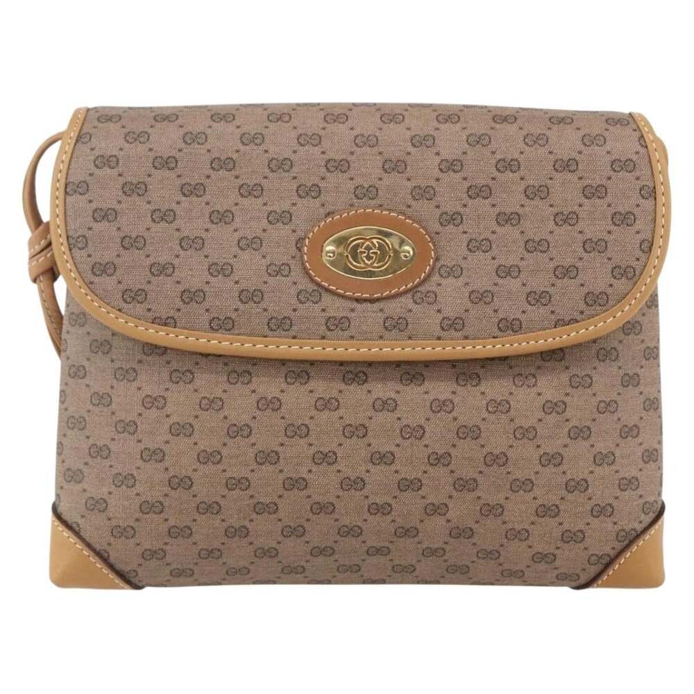 Gucci Micro GG Supreme Shoulder Bag Beige